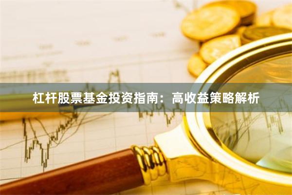 杠杆股票基金投资指南：高收益策略解析